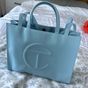 Telfar Women's Blue Shopping Bag (medium)